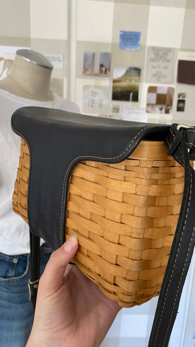 Messenger Bag Longaberger Black To Go – Dresden's Baskets