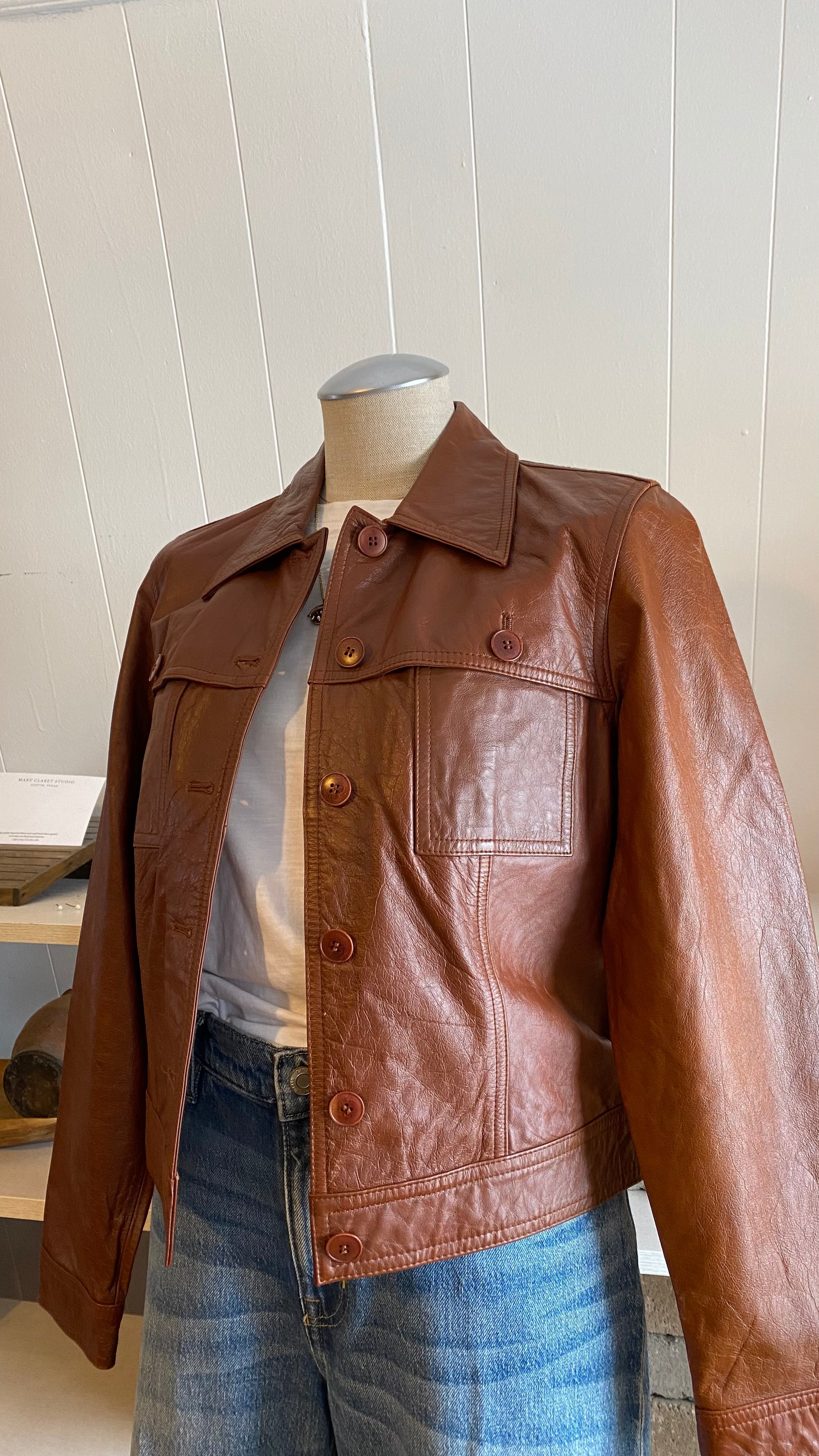 Vintage size 6 genuine leather jacket – Shop Clothing Compass